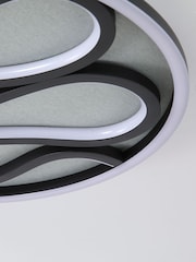 Searchlight Black Pau LED Flush - Image 3 of 4