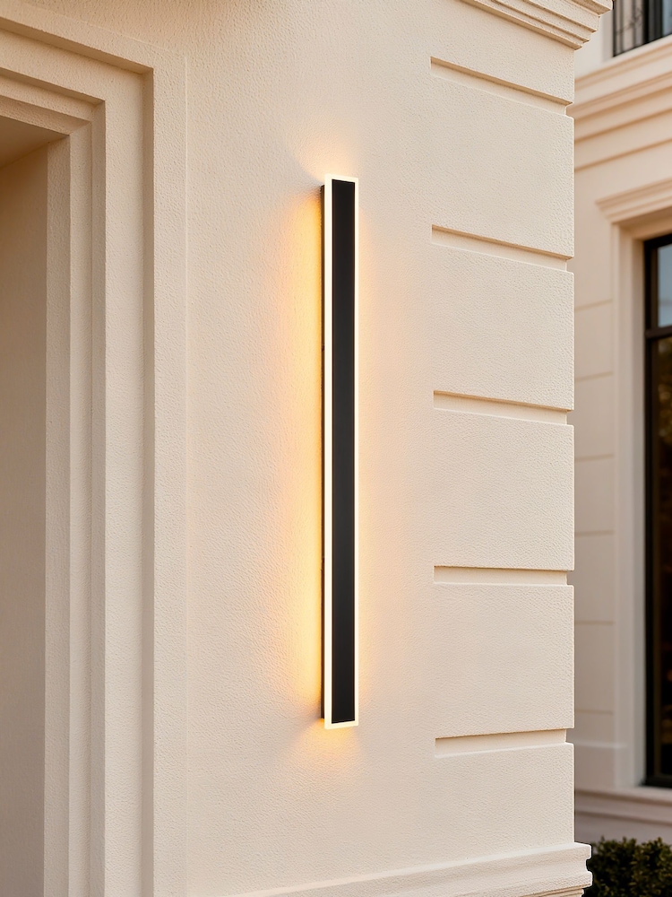 Searchlight Black Riley II Square LED Outdoor Wall Light - Image 1 of 4
