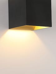 Searchlight Black Bron Square Up & Down Wall Light, G9 - Image 2 of 4
