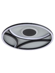Searchlight Black Pau LED Flush Ceiling Light - Image 4 of 4