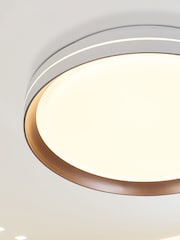 Searchlight Brown Cally LED Flush, Meta Ceiling Light - Image 2 of 4