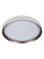 Searchlight Brown Cally LED Flush, Meta Ceiling Light - Image 3 of 4