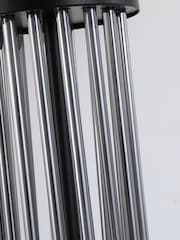 Searchlight Matt Black and Smoked Vera 1Lt Table Lamp, Metal and Shade - Image 3 of 4