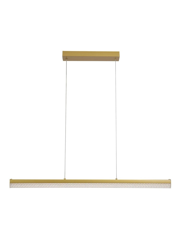 Searchlight Gold Lunel LED Pendant Light, Metal - Image 2 of 4