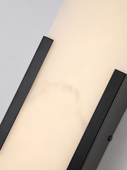 Searchlight Black Dtanamore LED Wall Light Metal with Marble Resin - Image 3 of 4