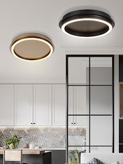 Searchlight Black Harley LED Ceiling Lamp - Metal with Acrylic - Image 3 of 4