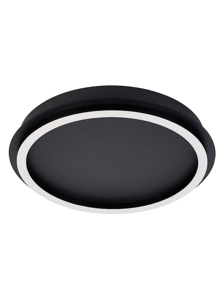 Searchlight Black Harley LED Ceiling Lamp - Metal with Acrylic - Image 4 of 4 Searchlight Black Harley LED Ceiling Lamp - Metal with Acrylic - Image 4 of 4