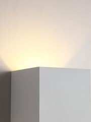 Searchlight Sand White Bron Square Up & Down Wall Light G13 - Image 2 of 4