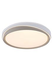 Searchlight Grey Ivan Round LED Flush - Image 4 of 4