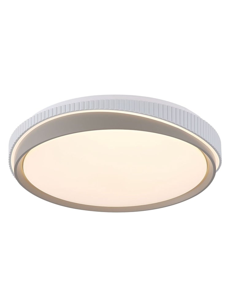 Searchlight Grey Ivan Round LED Flush - Image 4 of 4