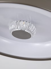 Searchlight Brown Jude LED Flush Ceiling Light - Image 2 of 4