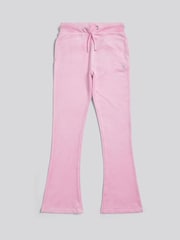 Juicy Couture Pink Velour Diamante Bootcut Joggers - Image 1 of 4
