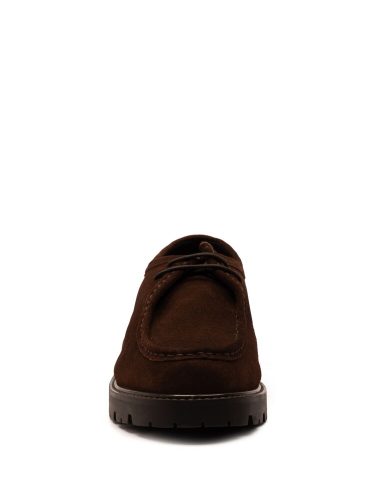 Off The Hook Brown Jovi Casual Lace-Up Leather Boat Shoes - Image 2 of 7