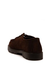 Off The Hook Brown Jovi Casual Lace-Up Leather Boat Shoes - Image 4 of 7