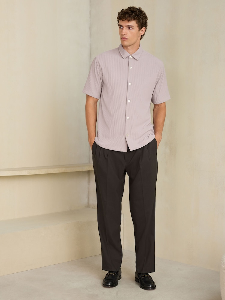 Neutral N. Premium Textured Jersey Short Sleeve Shirt - Image 2 of 8 Neutral N. Premium Textured Jersey Short Sleeve Shirt - Image 2 of 8