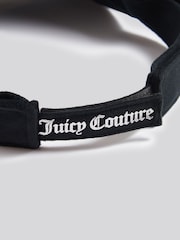 Juicy Couture Black Velour Diamante Visor - Image 3 of 4