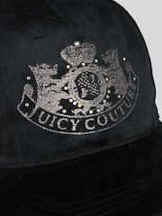 Juicy Couture Black Daydreamer Velour Cap - Image 3 of 4