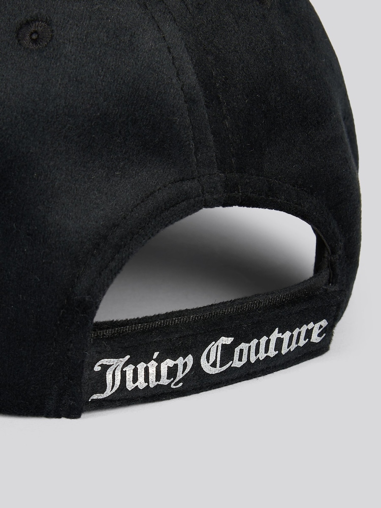 Juicy Couture Black Daydreamer Velour Cap - Image 4 of 4