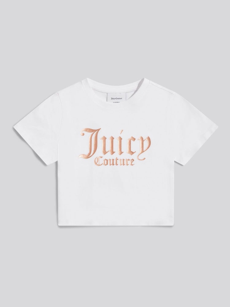 Weiß - Juicy Couture Baumwoll-T-Shirt - Bild 1 von 3