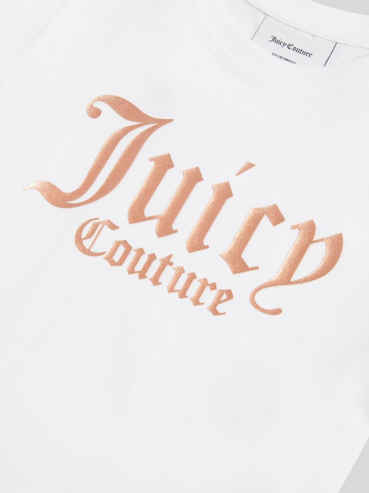 Weiß - Juicy Couture Baumwoll-T-Shirt - Bild 3 von 3