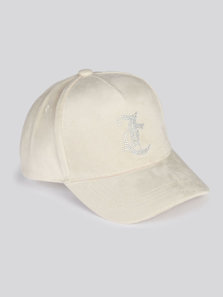 Juicy Couture Cream Classic Velour Cap - Image 1 of 4