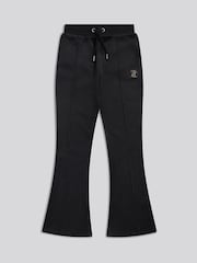 Juicy Couture Black Velour Pintuck Bootcut Joggers - Image 5 of 7