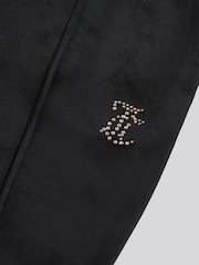 Juicy Couture Black Velour Pintuck Bootcut Joggers - Image 7 of 7
