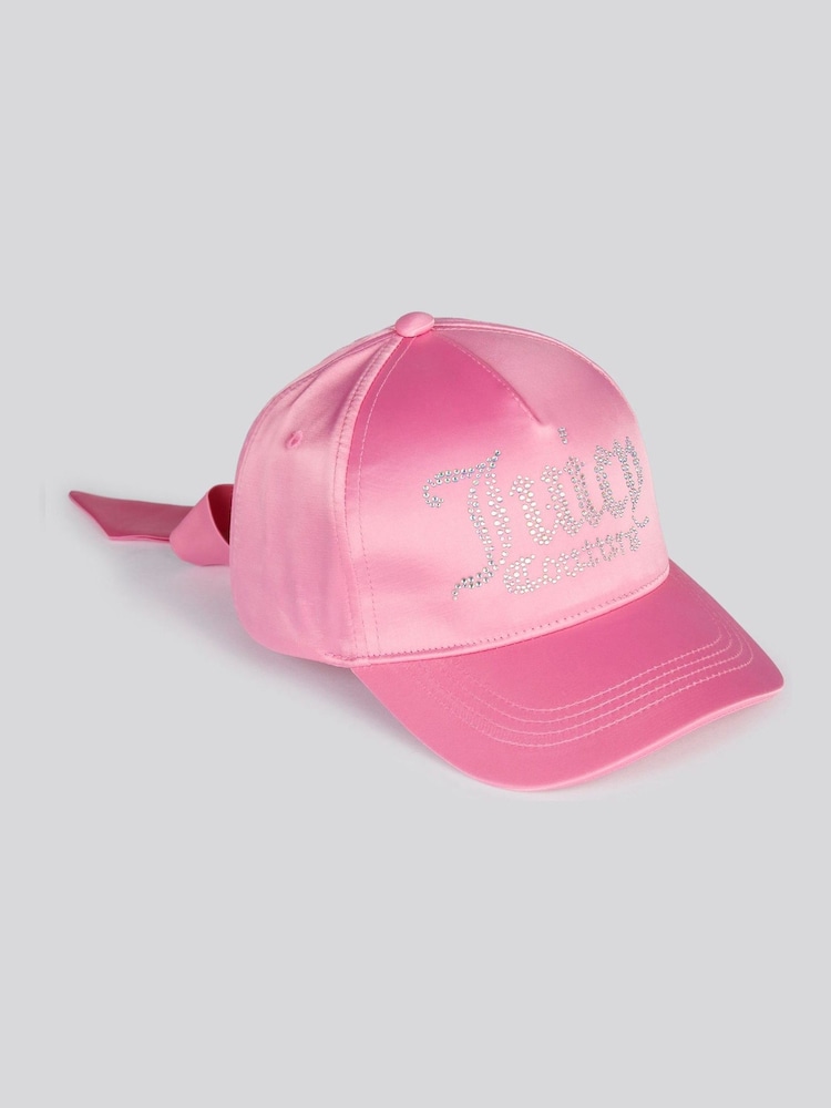 Juicy Couture Pink Diamante Bow Cap - Image 1 of 5