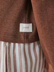 Yard Chocolate Brown Stripe Pyjamas Set - Image 8 of 17