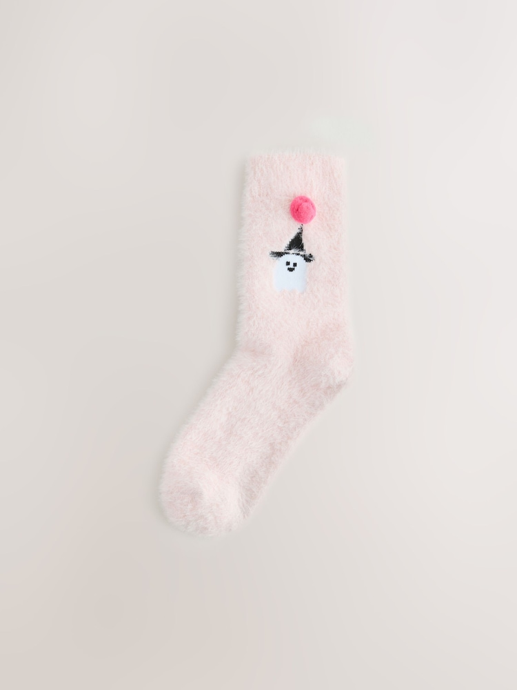 Halloween Ghosts - Super Furry Cosy Socks 2 Pack - Image 2 of 7