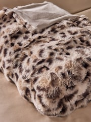 Leopard Aspen Faux Fur Throw - Image 2 of 5