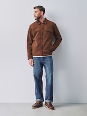 Brown Borg Lined Shacket - Image 2 of 7