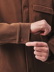 Brown Borg Lined Shacket - Image 5 of 7