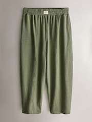 Yard Sage Green Waffle Barrel Leg Lounge Bottoms - Image 7 of 10
