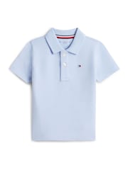 Tommy Hilfiger Blue Essential Regular Fit Pique Polo Shirt - Image 1 of 2