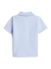 Tommy Hilfiger Blue Essential Regular Fit Pique Polo Shirt - Image 2 of 2