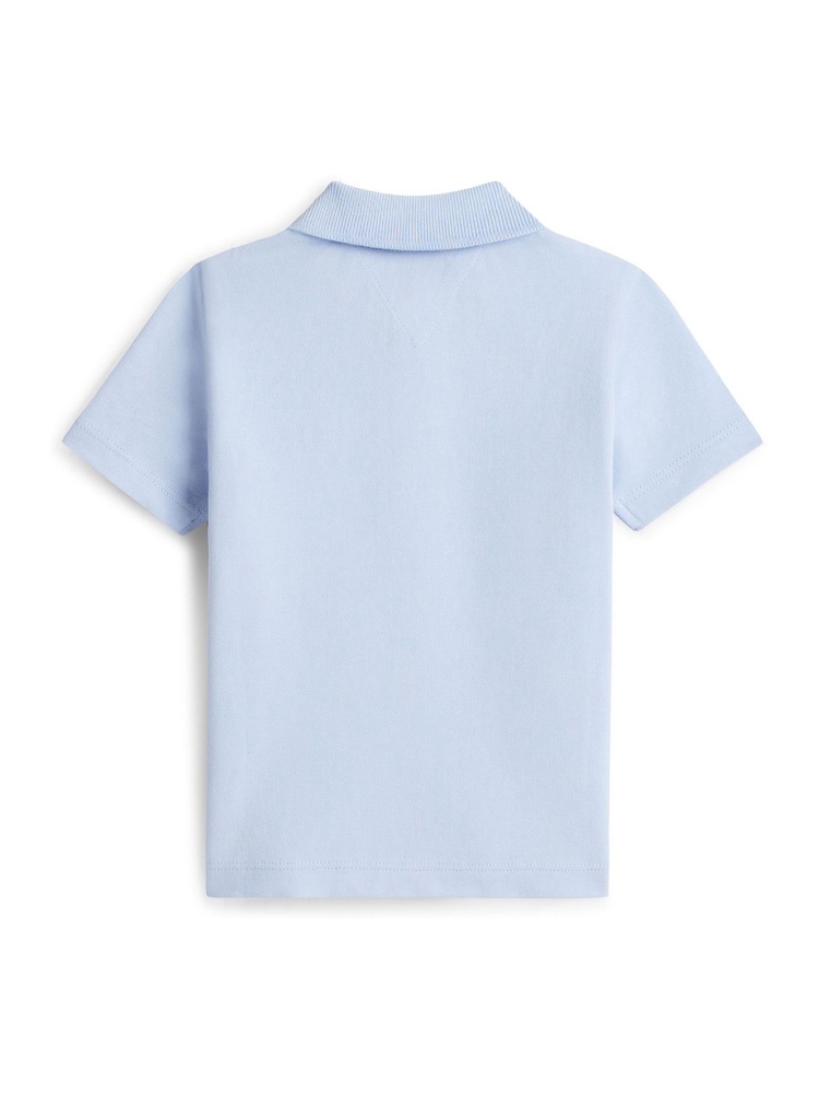 Tommy Hilfiger Blue Essential Regular Fit Pique Polo Shirt - Image 2 of 2