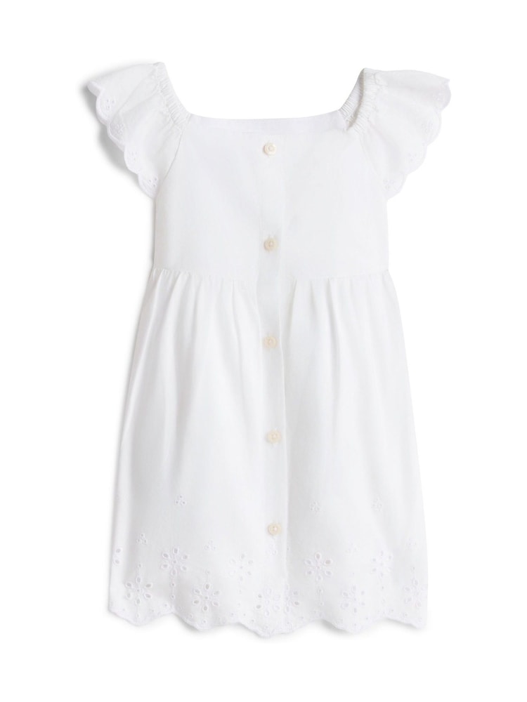 Tommy Hilfiger Broderie Anglaise Dress And Bloomers Set - 圖片 1/2