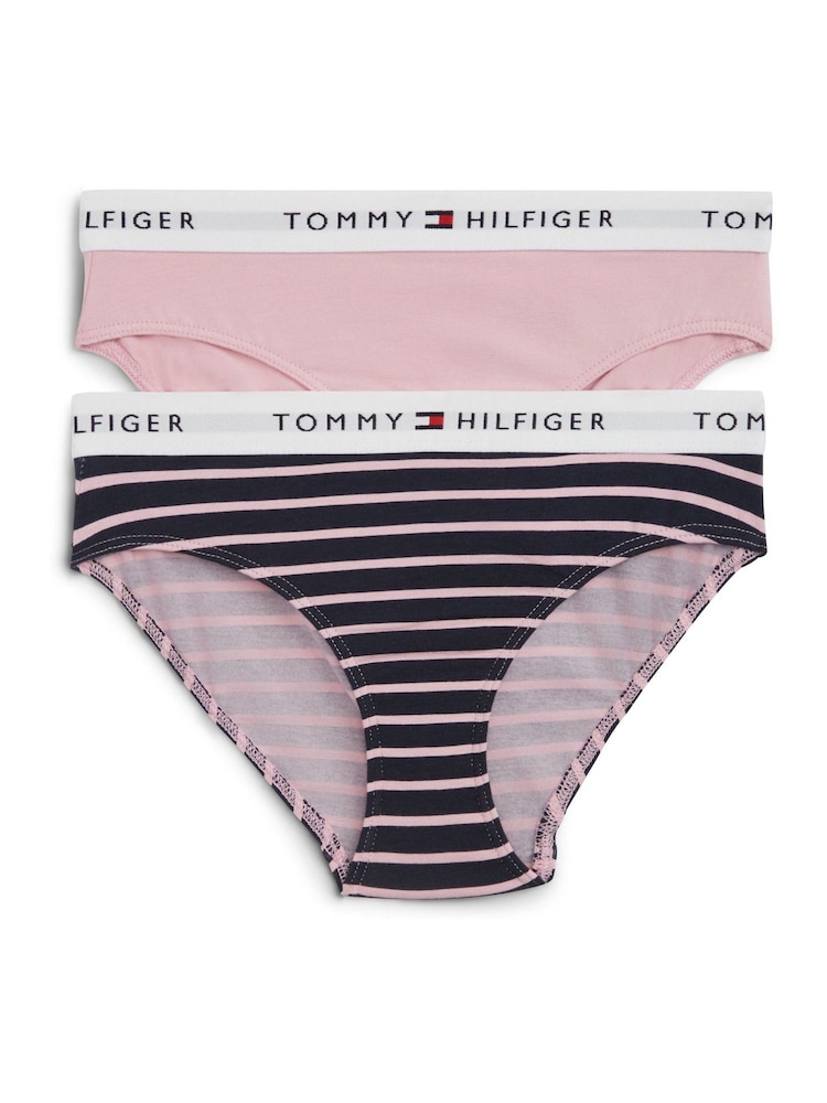 Tommy Hilfiger Pink Underwear Trunks 2 Pack - Image 1 of 2 Tommy Hilfiger Pink Underwear Trunks 2 Pack - Image 1 of 2
