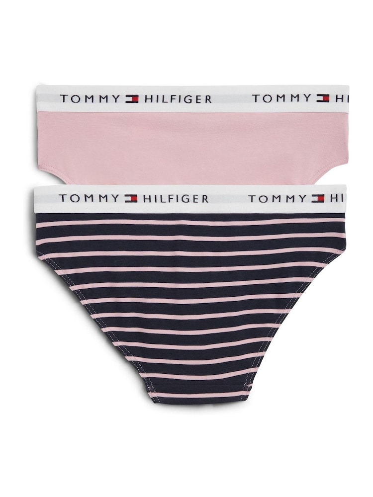 Tommy Hilfiger Pink Underwear Trunks 2 Pack - Image 2 of 2 Tommy Hilfiger Pink Underwear Trunks 2 Pack - Image 2 of 2