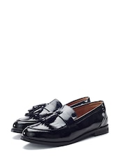 Moda in Pelle Black Ebara Smart Tassel Loafers - Image 2 of 4