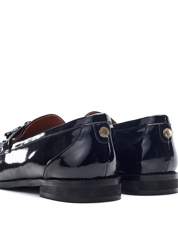 Moda in Pelle Black Ebara Smart Tassel Loafers - Image 4 of 4
