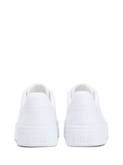 Tommy Hilfiger Metallic Logo Canvas Platform Trainers - תמונה 4 מתוך 6