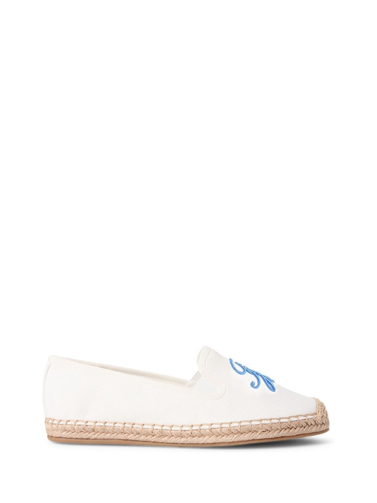 Tommy Hilfiger Natural Logo Embroidery Canvas Espadrilles - Image 1 of 5 Tommy Hilfiger Natural Logo Embroidery Canvas Espadrilles - Image 1 of 5