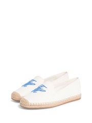 Tommy Hilfiger Natural Logo Embroidery Canvas Espadrilles - Image 3 of 5