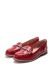 Punainen - Moda in Pelle Evaria Flat Tassel Loafers - Kuva 1 / 4