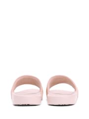 Tommy Hilfiger Pink Logo Tape Webbing Pool Slides - Image 4 of 6