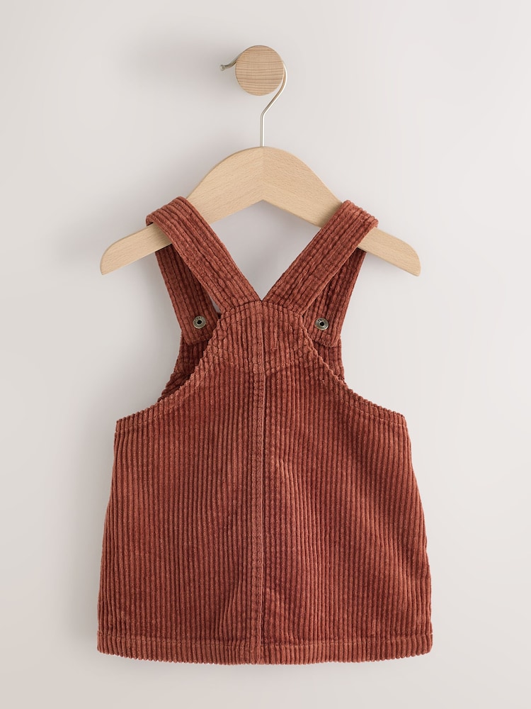 Maple Brown Cord Pinafore Dress (3mths-8yrs) - Image 2 of 5