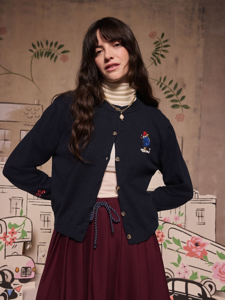 Cath Kidston Navy Paddington Cardigan - Image 1 of 1