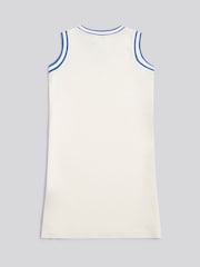 U.S. Polo Assn Cream Script V-Neck Sleeveless Dress - Image 6 of 7